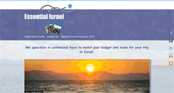 Desktop Screenshot of essentialisrael.com